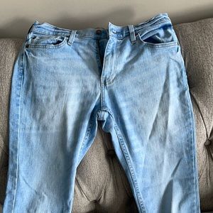 Hollister distressed blue jeans
